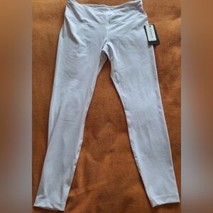 90 Degree By Reflex Womens High Waisted Leggings  Gym Yoga Pants XL WHITE NEW